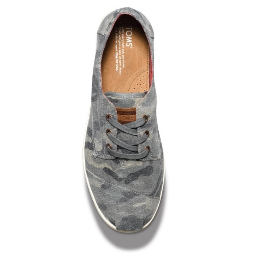 TOMS Camo Canvas Men's Fashion Sneakers 9.5 10 12